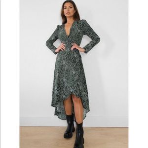 NWT Missguided Green Polkadot Dress